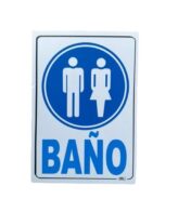 Señal Baño Mixto 30x20