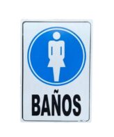 Señal Baño Mujeres 30x20