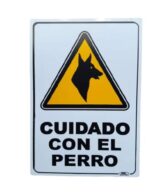Señal Cuidado Con El Perro 30x20