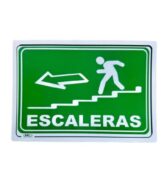 Señal Escalera Bajando Izquierda 30x20