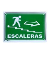 Señal Escalera Bajando Derecha 30x20