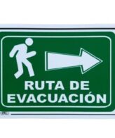 Señal Ruta Evacuacion Derecha 30x20