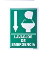 Señal Estacion Lava Ojos 30x20