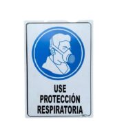 Señal Uso Obligatorio Respirador 30x20