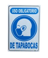 Uso Obligatorio De Tapabocas 30x20