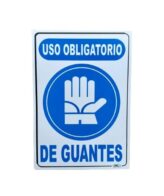 Señal Uso Obligatorio De Guantes 30x20