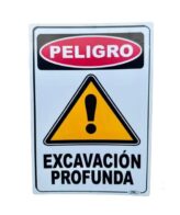 Señal Excavacion Profunda 30x20