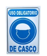 Señal Uso Obligario Casco 30x20
