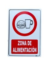Señal Zona Alimentacion 30x20