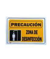 Señal Zona De Desinfeccion 30x20